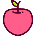 Apple, food, Fruit, organic, diet, vegetarian, vegan, Healthy Food, Food And Restaurant LightCoral icon