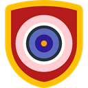 security, Protection, shield, weapons, defense Firebrick icon