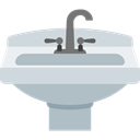 hygiene, Furniture And Household, water, Sink, wash, washing, bathroom Silver icon