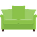 furniture, sofa, Armchair, livingroom, Comfortable, Furniture And Household YellowGreen icon