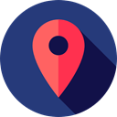 Map Point, Maps And Location, interface, pin, placeholder, signs, map pointer, Map Location MidnightBlue icon