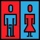 Signaling, Humanpictos, Man, people, woman, bathroom, toilet, Toilets, signs, restroom DodgerBlue icon