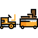 carrier, transportation, truck, transport, cargo Black icon