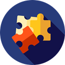 Toy, piece, Seo And Web, Game, shapes, Puzzle DarkSlateBlue icon