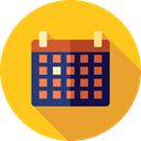 Calendar, time, date, Schedule, interface, Administration, Organization, Calendars, Time And Date Gold icon