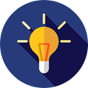 Light bulb, Idea, electricity, illumination, technology, invention, Seo And Web DarkSlateBlue icon
