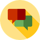 Multimedia, Chat, Communication, speech bubble, Conversation, Communications Khaki icon