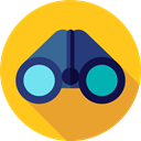 Binoculars, Eye, see, spy, Goggles, sight, Tools And Utensils, Seo And Web Gold icon