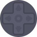 gaming, Direction, technology, gamer, game controller, directional, Game Console DimGray icon
