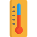 weather, temperature, thermometer, Mercury, Celsius, Fahrenheit, Degrees, Tools And Utensils Goldenrod icon