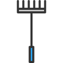 gardening, pitchfork, Tools And Utensils, Rake, Construction And Tools, Farming And Gardening Black icon