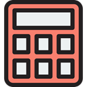 tool, calculator, Business, education, calculate, buttons, finances, Commerce And Shopping Salmon icon