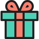 surprise, Christmas Presents, Commerce And Shopping, birthday, gift, present MediumTurquoise icon