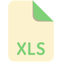xls, name, File, Extension BlanchedAlmond icon