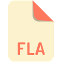File, Extension, name, fla BlanchedAlmond icon
