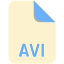 File, Extension, Avi, name BlanchedAlmond icon
