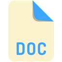 File, Doc, Extension, name BlanchedAlmond icon