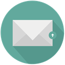 new, mail, upload CadetBlue icon