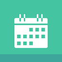 Calendar, date, booking, time icon MediumAquamarine icon