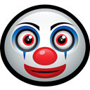 happy, funny, Mask, Clown, carnival, pennywise Black icon