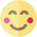Emoji, feelings, Smileys, Embarrassed, emoticons Khaki icon