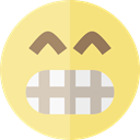 surprised, emoticons, Emoji, feelings, Smileys Khaki icon