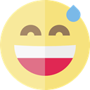 emoticons, Emoji, shy, feelings, Smileys Khaki icon