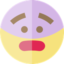 emoticons, Emoji, feelings, Smileys, surprised Khaki icon