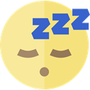 emoticons, Emoji, feelings, Smileys, sleep Khaki icon