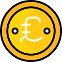 Currency, banking, Pound Sterling, Business, Money, Cash, pound, Business And Finance, Commerce And Shopping Gold icon