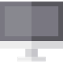 screen, television, technology, electronics, Tv, monitor Gray icon