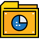 file storage, Data Storage, Office Material, Folder, interface, storage, Files And Folders Orange icon