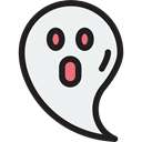 Ghost, halloween, horror, Terror, spooky, scary, fear WhiteSmoke icon