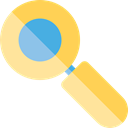 Seo And Web, search, magnifying glass, zoom, detective, Loupe, Tools And Utensils Black icon