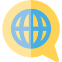 global, planet, Multimedia, translation, languages, Earth Grid, Worlwide, World Grid, Seo And Web SandyBrown icon