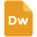 dreamweaver, Extension, adobe, format icon Goldenrod icon