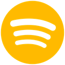 Spotify icon, music, Audio, audio streaming Orange icon