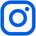 media, network, new, Logo, Social, Instagram, square icon RoyalBlue icon