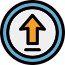 Arrows, upload, outbox, interface, Direction, ui, up arrow, uploading, Multimedia Option WhiteSmoke icon