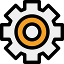 settings, configuration, ui, Gear, cogwheel, Tools And Utensils WhiteSmoke icon