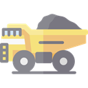 transportation, truck, transport, vehicle, Automobile, dump truck, Construction And Tools Gray icon