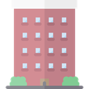 Apartments, real estate, residential, Architecture And City, buildings, Apartment, property RosyBrown icon