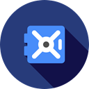secure, security, private, Money, commerce, storage, privacy, vault DarkSlateBlue icon