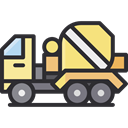 transportation, truck, transport, vehicle, Automobile, Construction And Tools DarkSlateGray icon