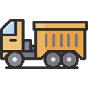 Delivery, Cargo Truck, Construction And Tools, vehicle, Automobile, Delivery Truck, transportation, truck, transport DarkSlateGray icon