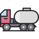Delivery, transportation, transport, Construction, cargo, trucking, Tank Truck, Trucks, Construction And Tools DarkSlateGray icon