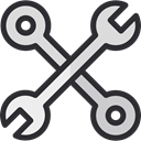 Construction, Construction And Tools, tools, work, Wrench DarkSlateGray icon