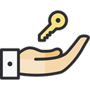 Home, house, Key, security, House Key, keyword, real estate, Tools And Utensils Black icon