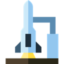 transport, spacecraft, Rocket Ship Launch, spaceship, transportation Black icon