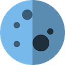 Moon Phase, nature, meteorology, Astronomy, full moon, miscellaneous, Moon, weather SkyBlue icon